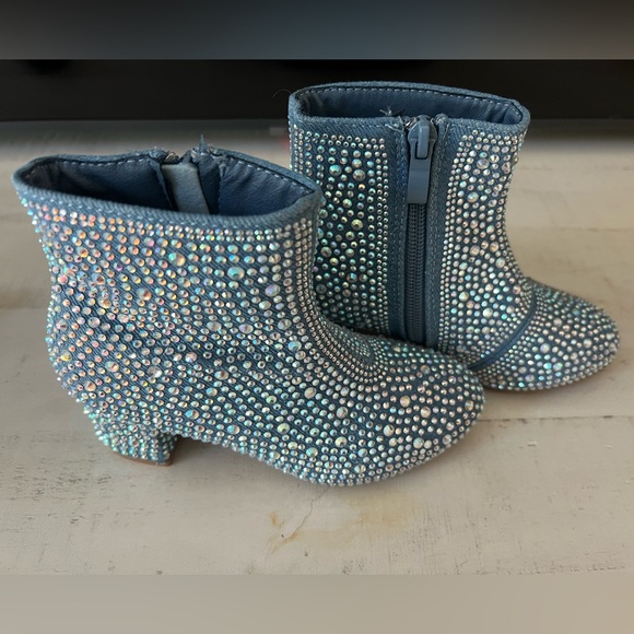 Link Sparkling Rhinestone Kids Boots - Picture 2 of 4